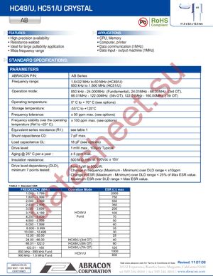 AB-2.000MHZ-B2 datasheet  