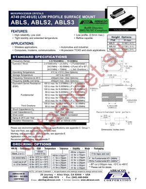 ABLS-10.000MHZ-B2-T datasheet  