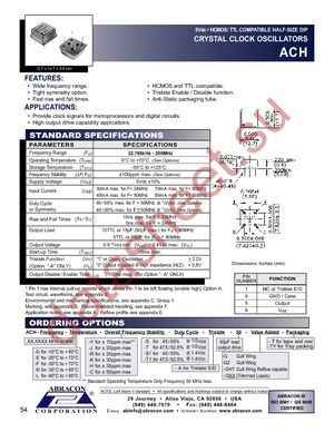 ACH-11.0592MHZ-EK datasheet  