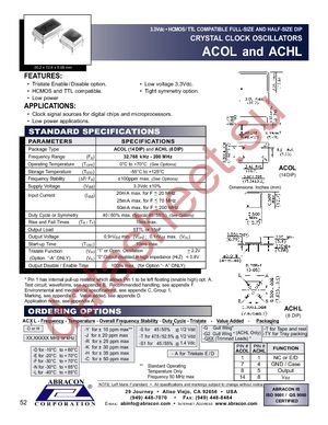 ACHL-83.000MHZ-C-S datasheet  