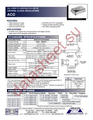 ACO-12.000MHZ-EK datasheet  