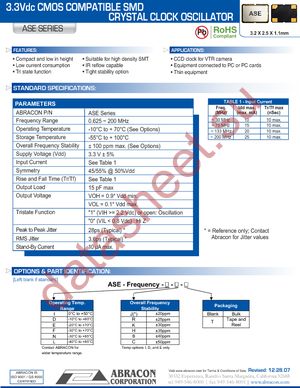 ASE-32.000MHZ-LC-T datasheet  