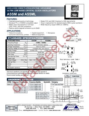 ASSML-10.000MHZ-EC-C1 datasheet  