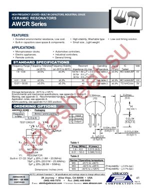 AWCR-10.00MD datasheet  