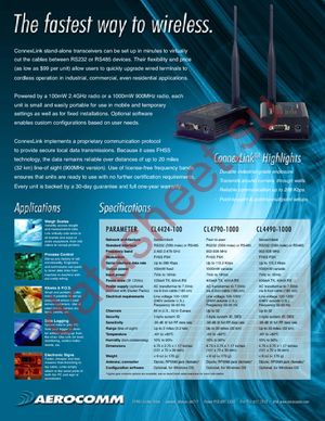 CL4490-1000-232-SP datasheet  