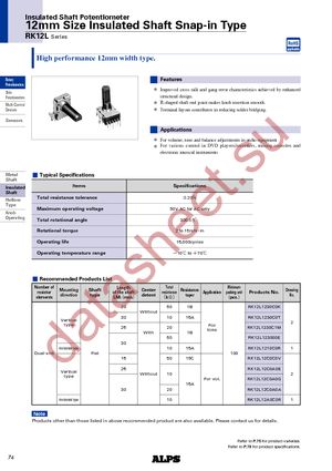 RK12L123000G datasheet  