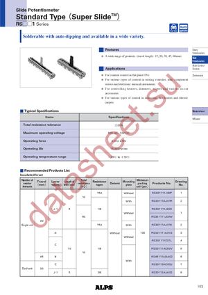 RS151111J026 datasheet  