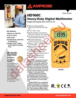 HD160C datasheet  