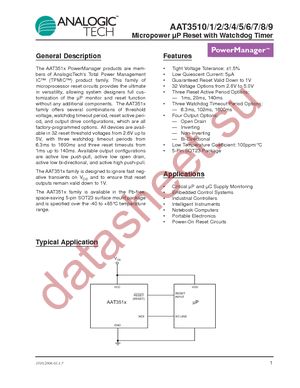 AAT3510IGV-4.38-C-C-T1 datasheet  