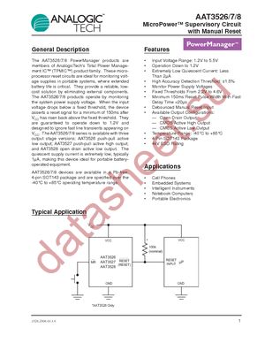 AAT3528ICX-2.93-200-T1 datasheet  