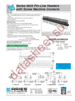 03-0625-31 datasheet  