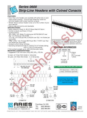 04-0600-21 datasheet  