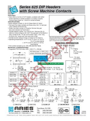 10-2625-11 datasheet  