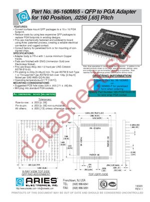 96-160M65 datasheet  