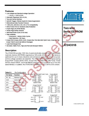 AT24C01B-TSU-T datasheet  