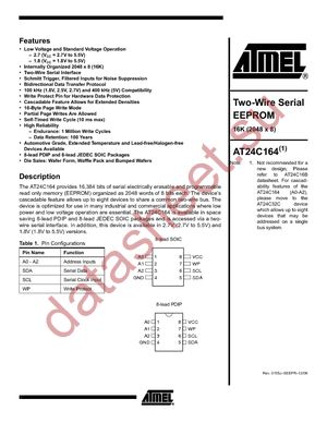 AT24C164-10SC-2.5 datasheet  