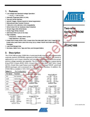 AT24C16BY6-YH-T datasheet  