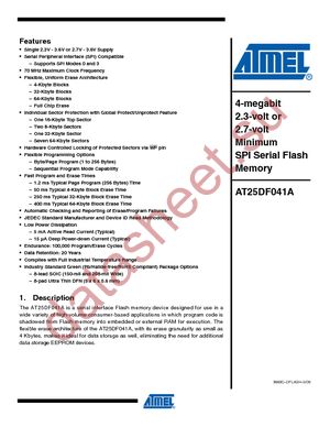 AT25DF041A-MH-T datasheet  