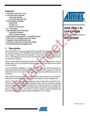 AT27C256R-12RC datasheet  