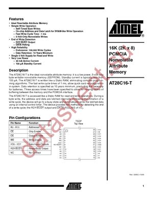 AT28C16-15TC datasheet  