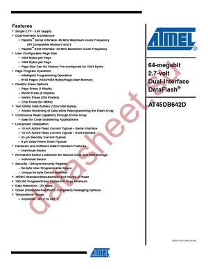 AT45DB642D-CNU datasheet  