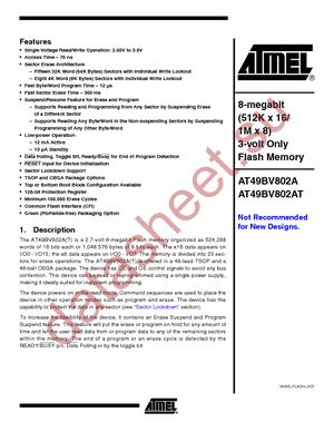 AT49BV802A-70CI datasheet  