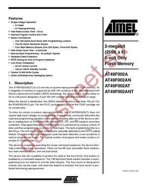 AT49F002A-55JI datasheet  