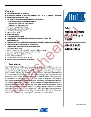 AT89LP2052-20SU datasheet  