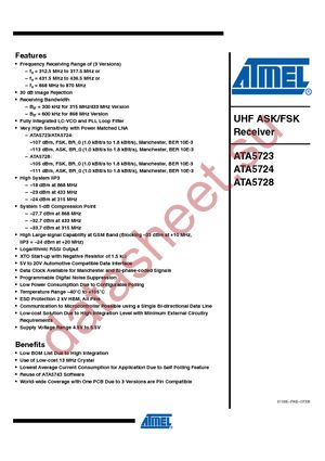 ATA5723-DK datasheet  