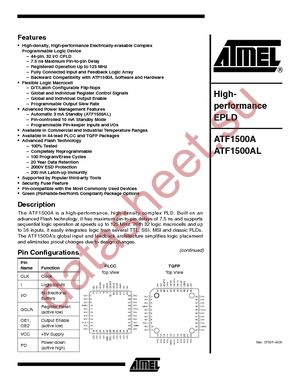 ATF1500A-10JU datasheet  