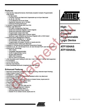 ATF1504AS-10JU44 datasheet  