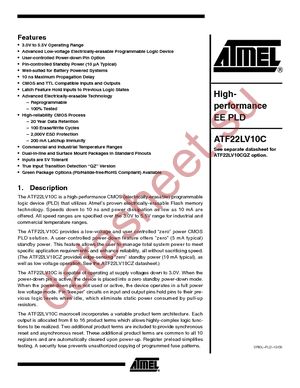 ATF22LV10C-10SI datasheet  