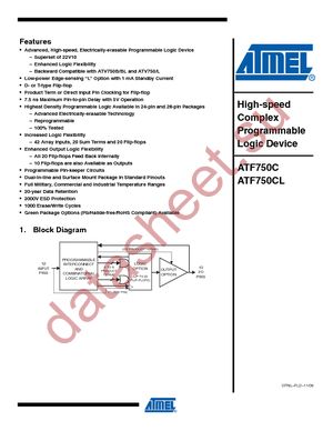 ATF750C-10GM/883 datasheet  