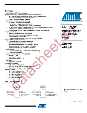 ATTINY12-8SC datasheet  