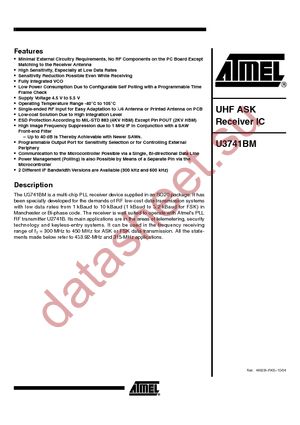 U3741BM-M3FL datasheet  