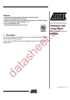 U6043B-MFPG3Y datasheet  