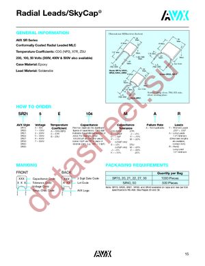 SR201C683KARTR1 datasheet  
