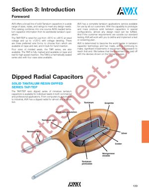 TAP105M035SCS datasheet  