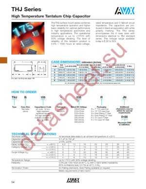 THJA475M006RJN datasheet  