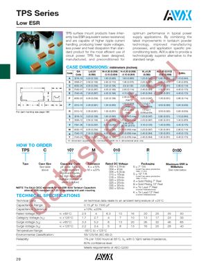 TPSA225K016H1800 datasheet  