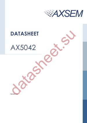 AX5042-QFN28T datasheet  