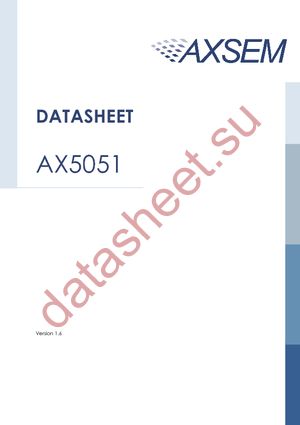 AX5051-QFN28T datasheet  