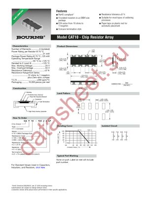 CAT10-181J4LF datasheet  