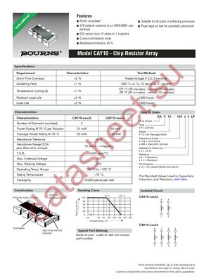 CAY10-222J4 datasheet  