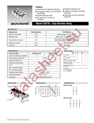 CAY10-512J4LF datasheet  