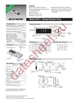 CAY17-472JAG datasheet  