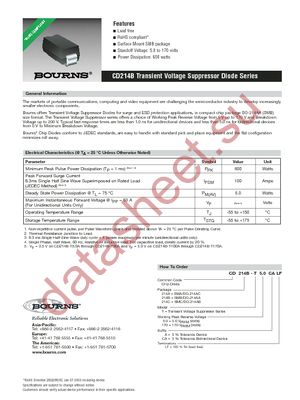 CD214B-B350LF datasheet  