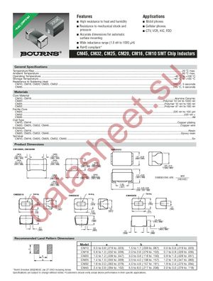 CM160808-12NJ datasheet  