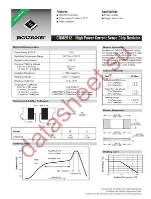 CRM2512FXR060ELF datasheet  