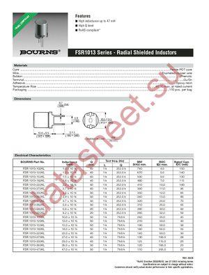 FSR1013-102KL datasheet  
